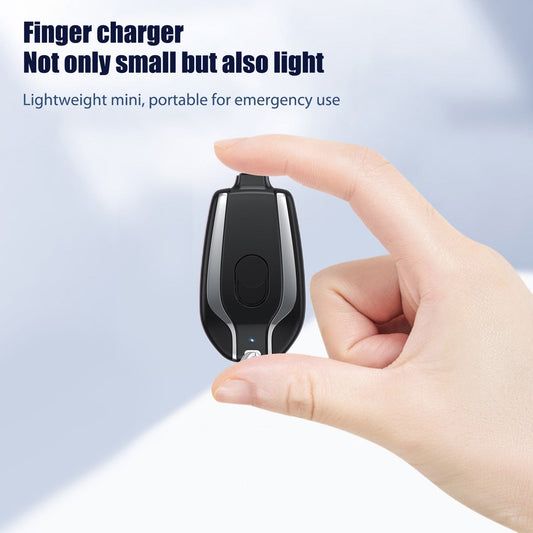 Portable Keychain Charger 1500mAh Ultra-Compact Mini Battery Pack